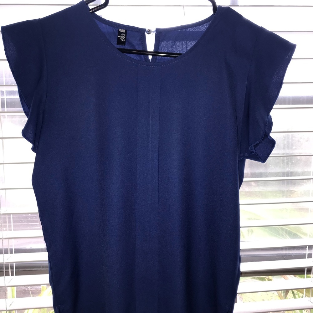 Cobalt blue blouse